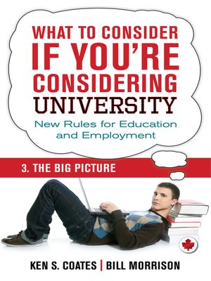 What to Consider if You're Considering University — the Big Picture - ebook